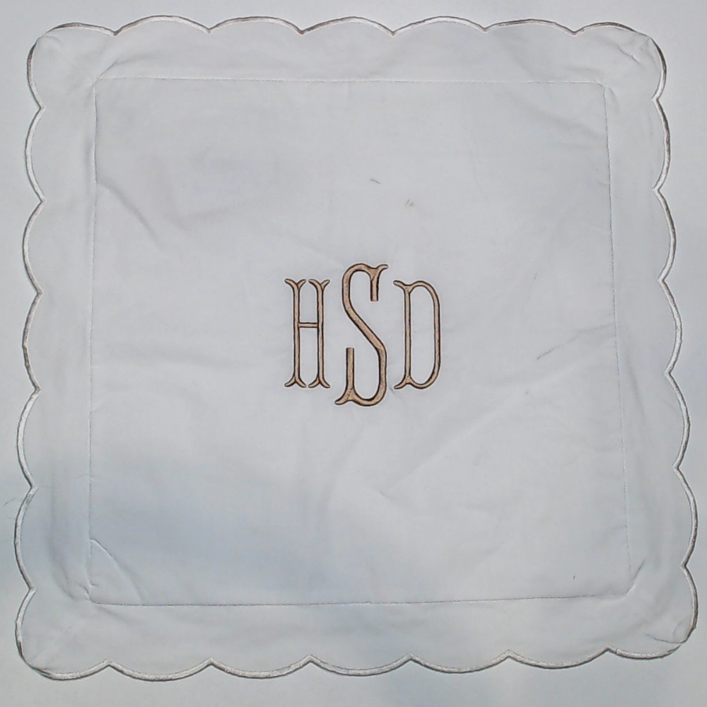 BLOOPER ACCESSORY: Monogrammed Pillow Sham