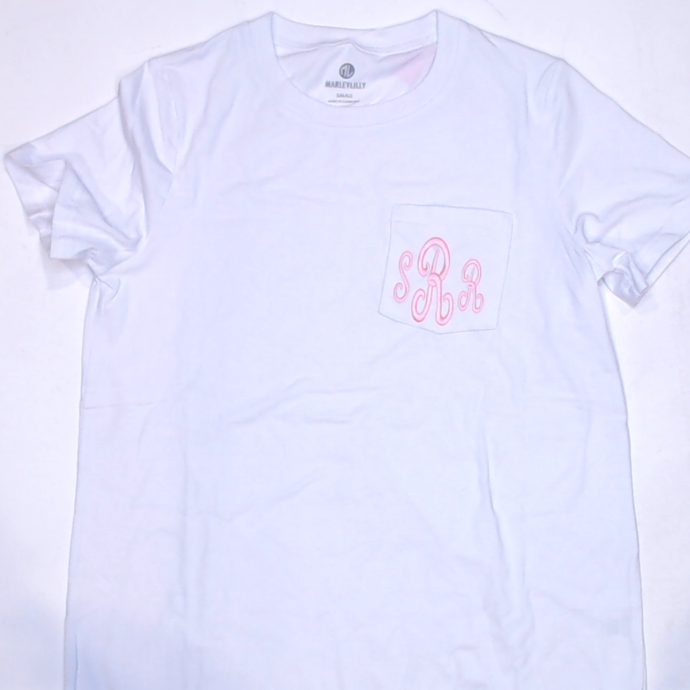BLOOPER CLOTHING: Monogrammed Pocket T-Shirt