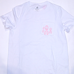 BLOOPER CLOTHING: Monogrammed Pocket T-Shirt