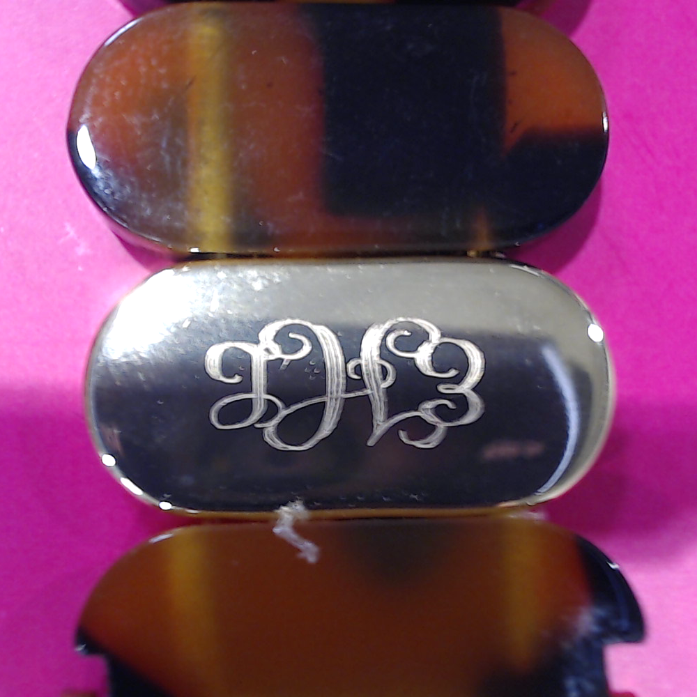 BLOOPER ACCESSORY: Monogrammed Scallop Watch Band