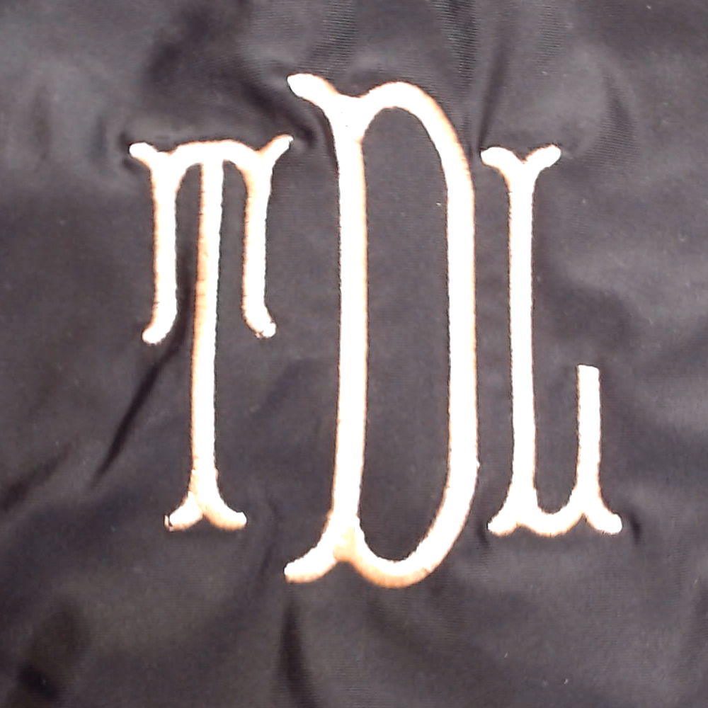 BLOOPER SWIM: Monogrammed High Neck Bikini Top