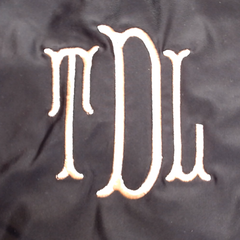 BLOOPER SWIM: Monogrammed High Neck Bikini Top