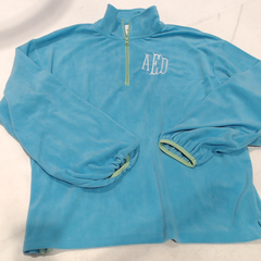 BLOOPER CLOTHING: Monogrammed Puff Sleeve Fleece Pullover