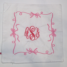 BLOOPER ACCESSORY: Monogrammed Bow Pillow Sham