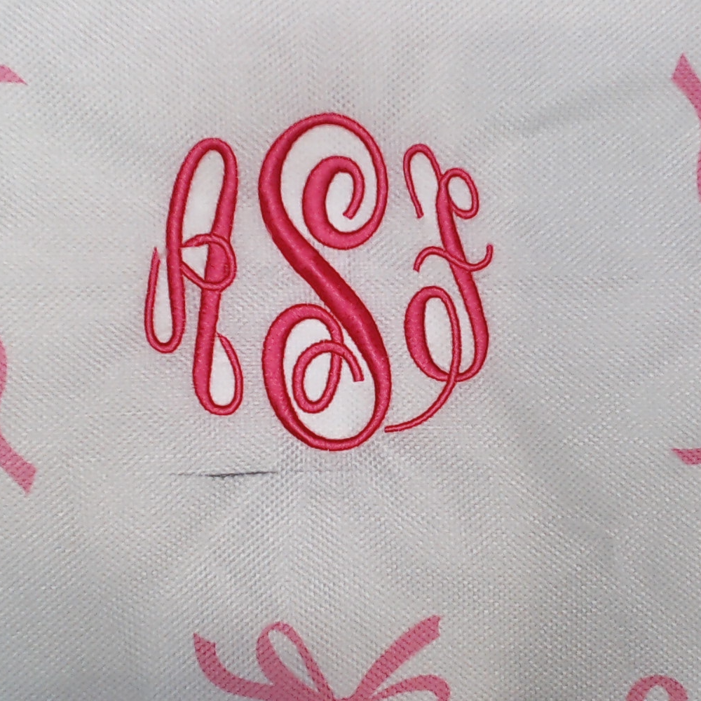 BLOOPER ACCESSORY: Monogrammed Bow Pillow Sham