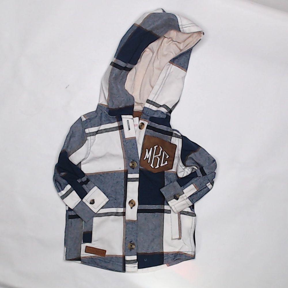 BLOOPER KIDS: Monogrammed Kids Shacket