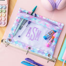 Monogrammed Binder Pencil Pouch | Mermaid Magic