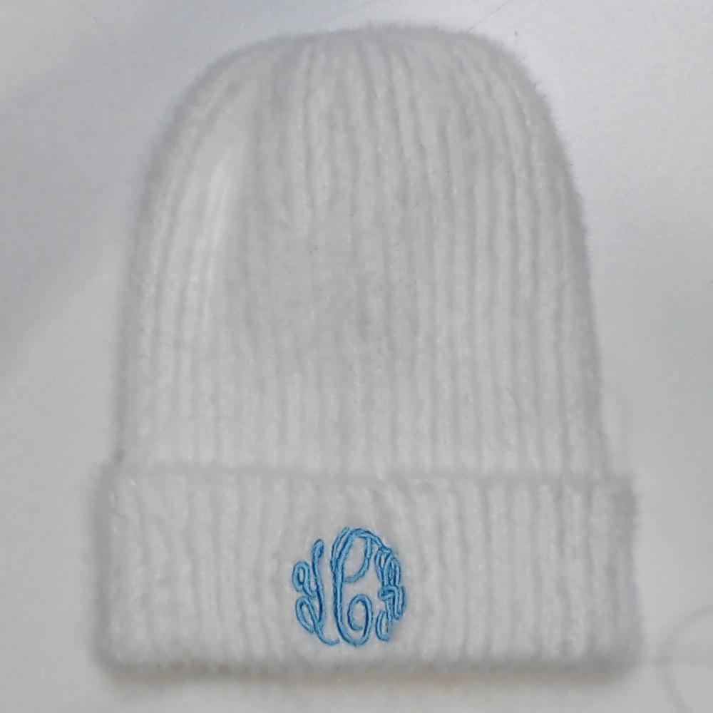 BLOOPER ACCESSORY: Monogrammed Beanie