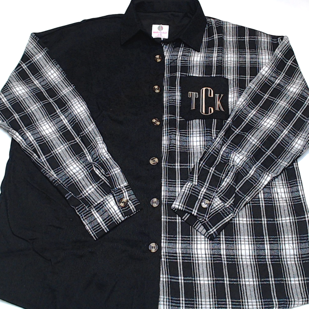 BLOOPER CLOTHING: Monogrammed Shirt Jacket