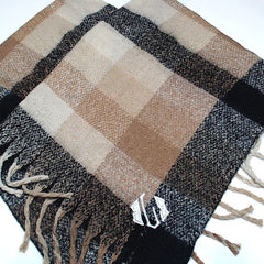 BLOOPER CLOTHING: Monogrammed Plaid Poncho