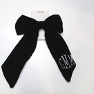 BLOOPER ACCESSORY: Monogrammed Velvet Bow