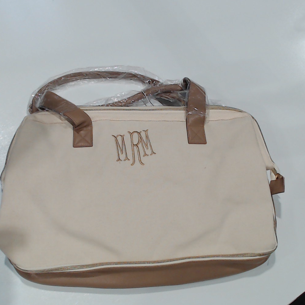 BLOOPER BAG: Monogrammed Canvas Weekender