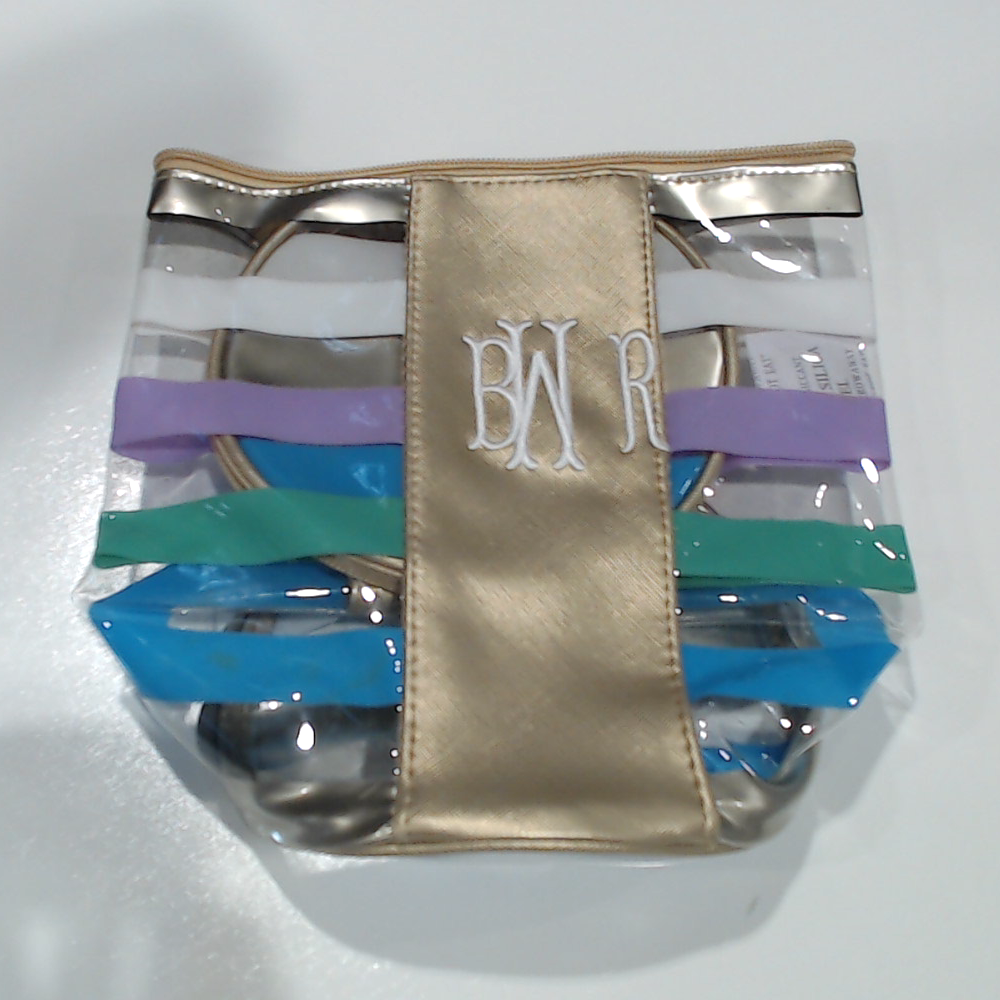 BLOOPER BAG: Monogrammed Clear Ditty Bag
