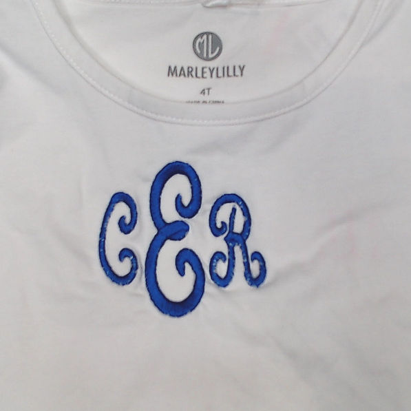 BLOOPER KIDS: Monogrammed Toddler Ruffle Shirt