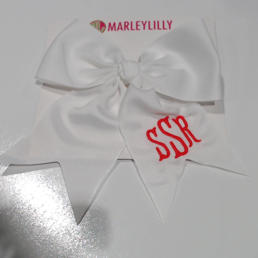 BLOOPER KIDS: Monogrammed Girls Hair Bow