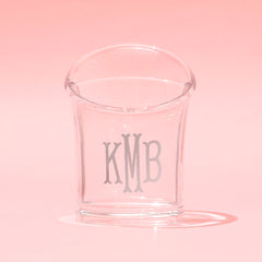 Personalized Makeup Brush Holder in Clear