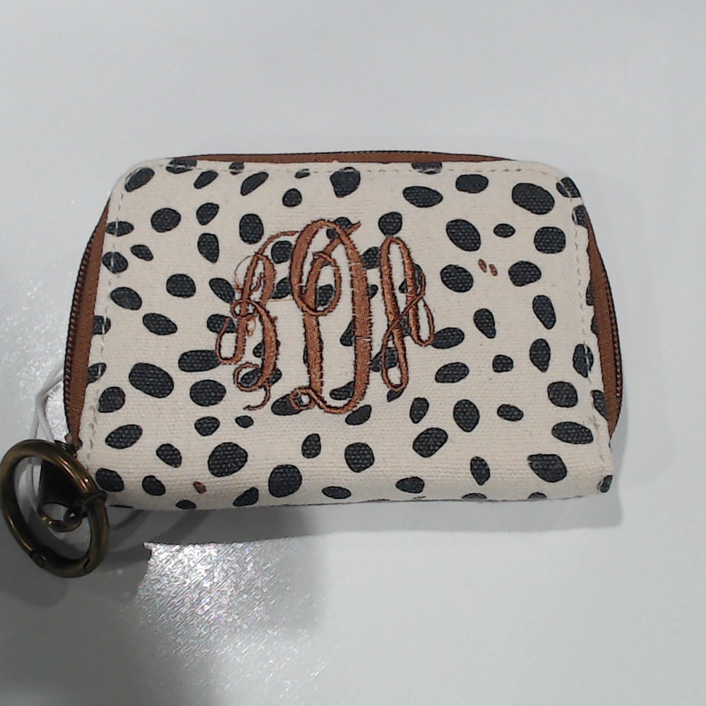 BLOOPER ACCESSORY: Monogrammed Keychain Wallet