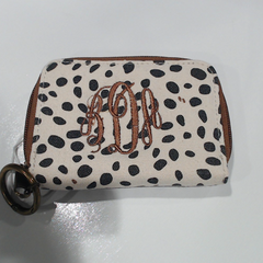 BLOOPER ACCESSORY: Monogrammed Keychain Wallet