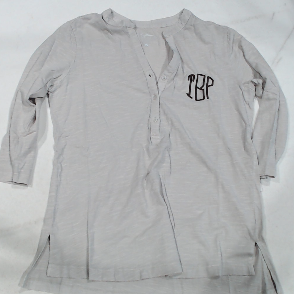 BLOOPER CLOTHING: Monogrammed Henley