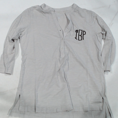 BLOOPER CLOTHING: Monogrammed Henley