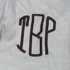 BLOOPER CLOTHING: Monogrammed Henley
