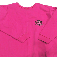 BLOOPER CLOTHING: Monogrammed Open Back Sweatshirt