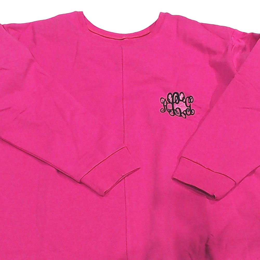 BLOOPER CLOTHING: Monogrammed Open Back Sweatshirt