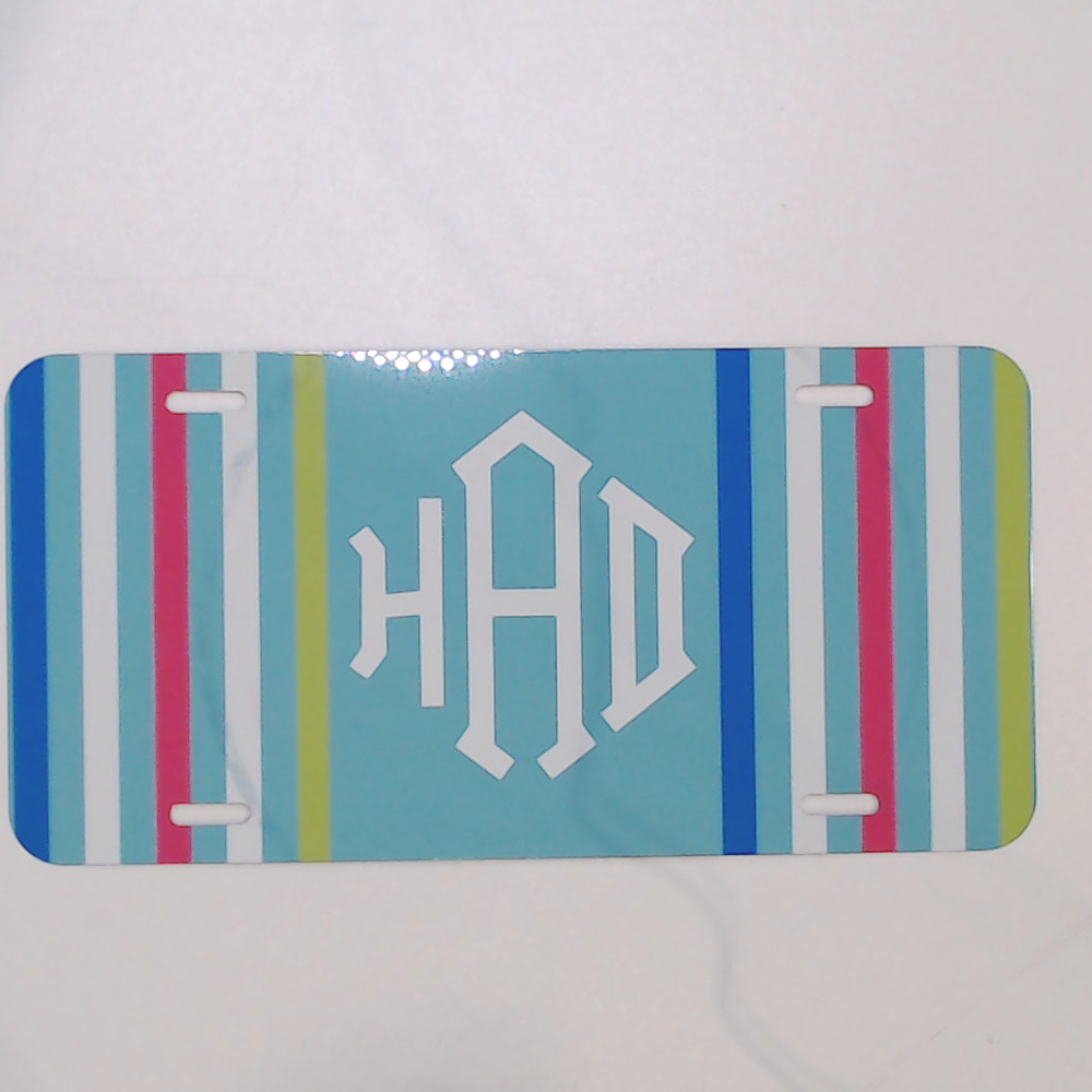 BLOOPER ACCESSORY: Monogrammed License Plate