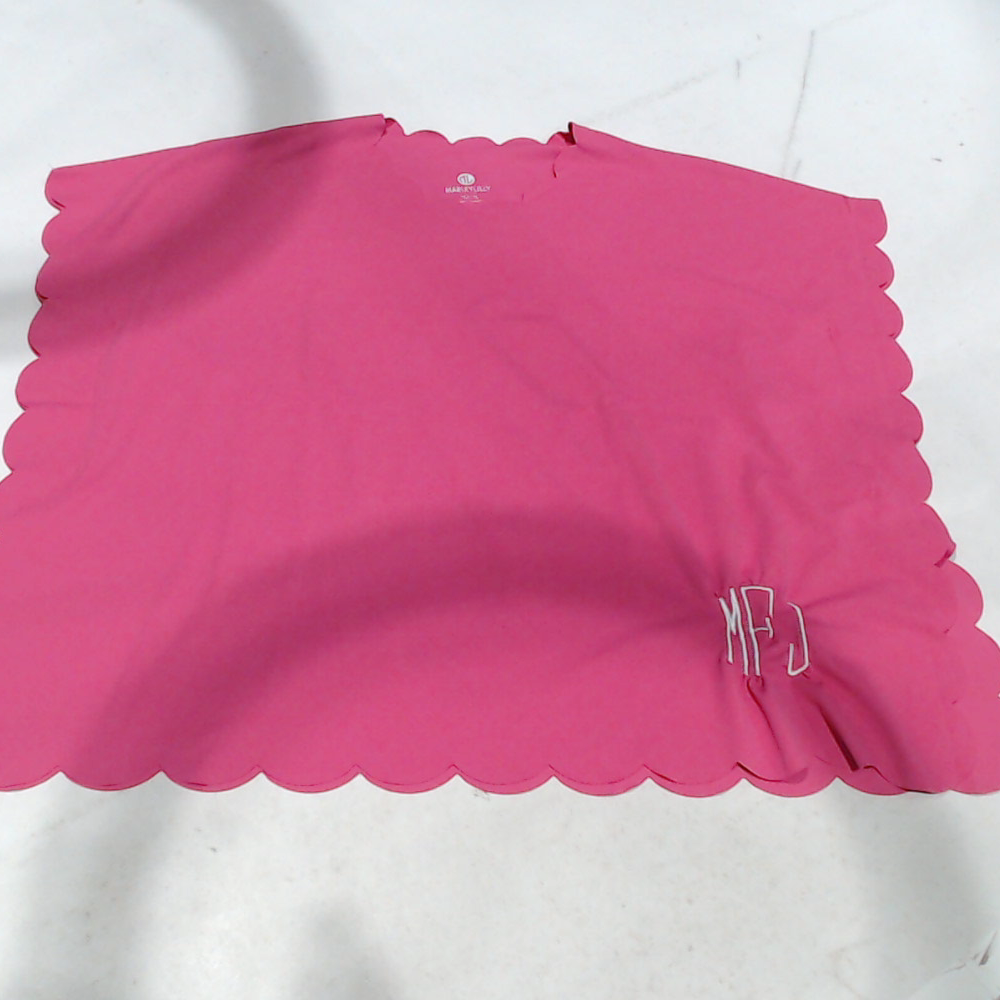 BLOOPER KIDS: Monogrammed Girls Scalloped Cover Up