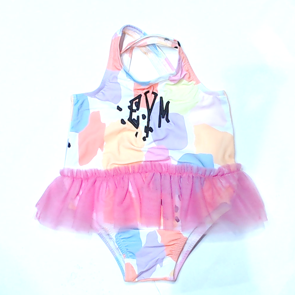 BLOOPER KIDS: Monogrammed Toddler Tutu Bathing Suit