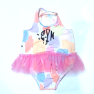 BLOOPER KIDS: Monogrammed Toddler Tutu Bathing Suit