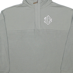 BLOOPER CLOTHING: Monogrammed Waffle Knit Pullover