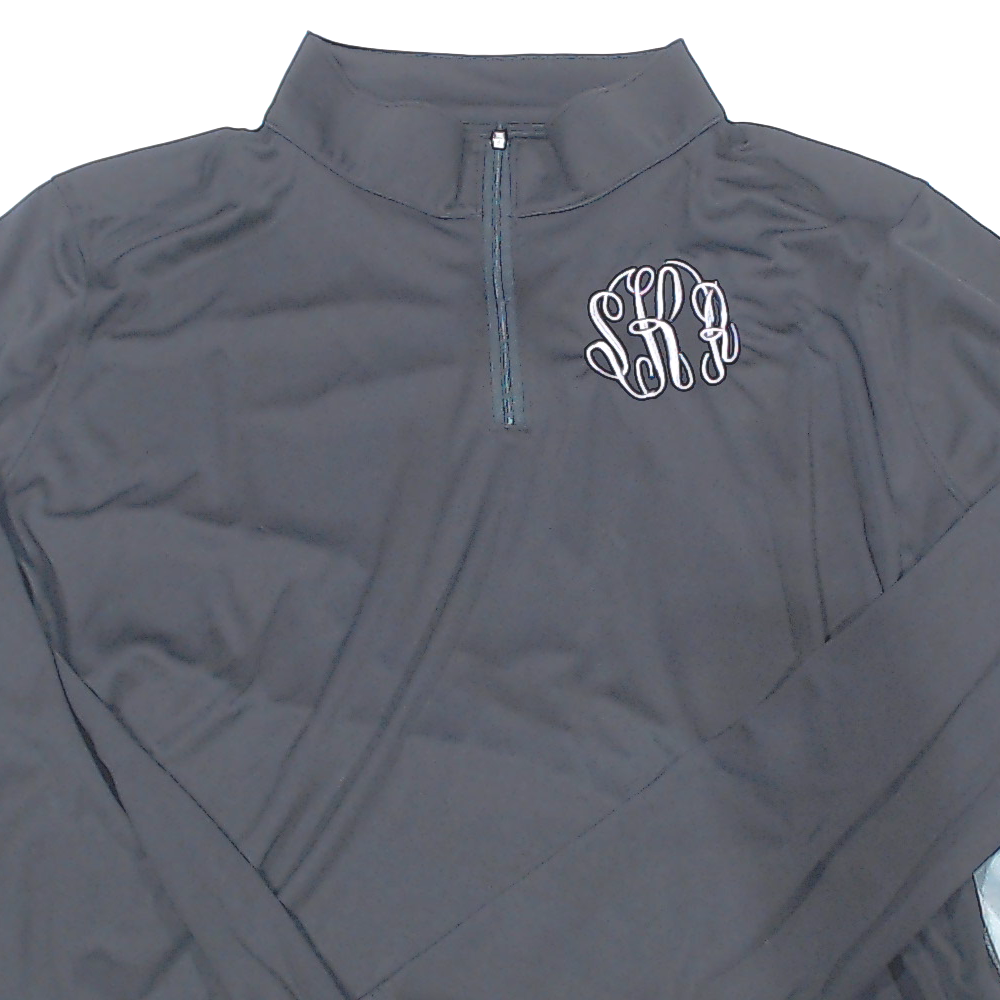 BLOOPER CLOTHING: Monogrammed Quarter Zip Pullover