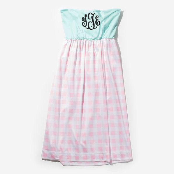 BLOOPER SWIM: Monogrammed Beach Cover Up