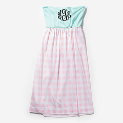 BLOOPER SWIM: Monogrammed Beach Cover Up