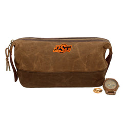 Oklahoma State Cowboys Waxed Canvas Dopp Kit