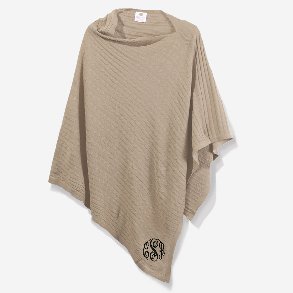 Monogrammed Ponchos at Marleylilly