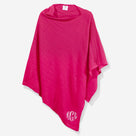 Monogrammed Poncho | Hot Pink