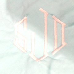 BLOOPER SWIM: Monogrammed Accent Cover Up