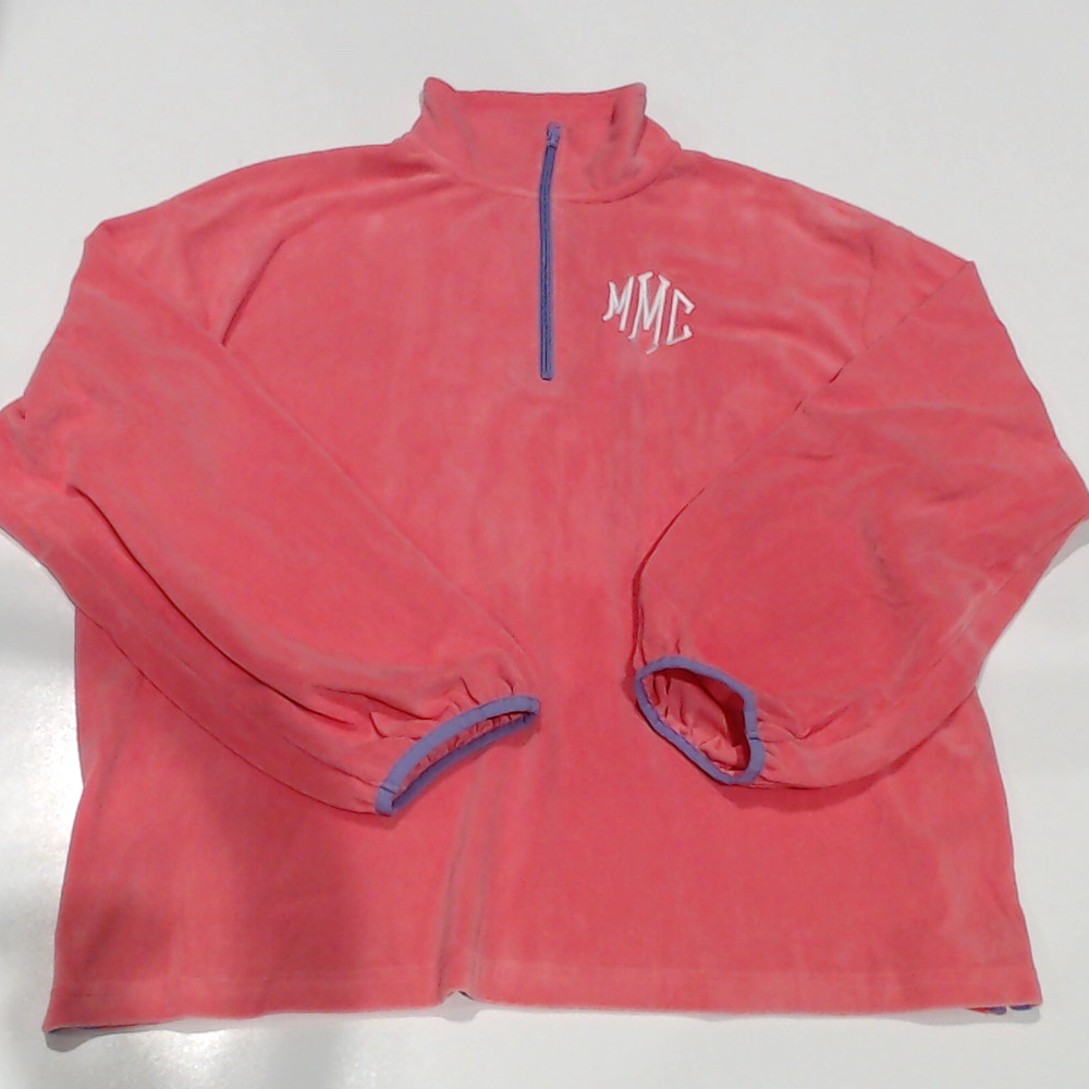 BLOOPER CLOTHING: Monogrammed Puff Sleeve Fleece Pullover