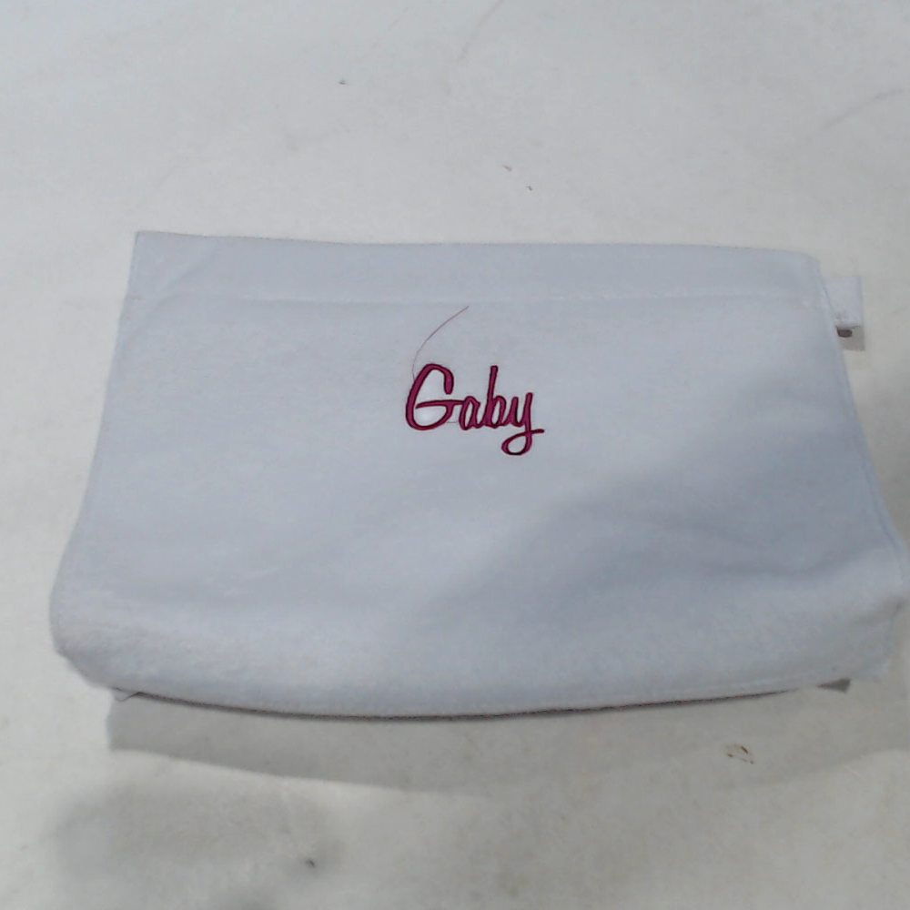 BLOOPER BAG: Monogrammed Terry Toiletry Bag