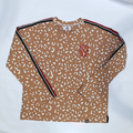 BLOOPER KIDS: Monogrammed Kids Striped Sleeve Shirt