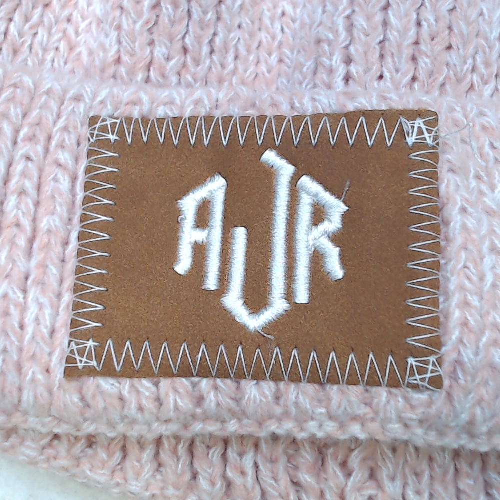 BLOOPER KIDS: Monogrammed Kids Pom Pom Beanie