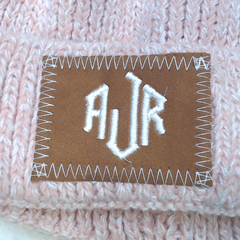 BLOOPER KIDS: Monogrammed Kids Pom Pom Beanie