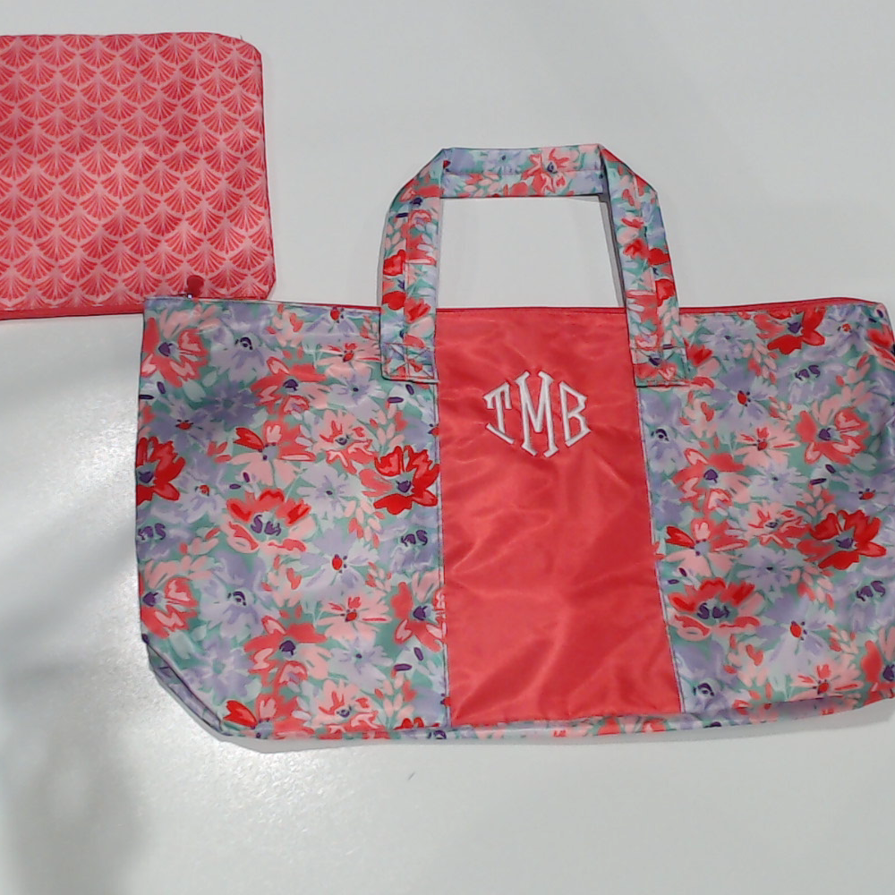 BLOOPER BAG: Monogrammed Packable Weekend Duffel Bag
