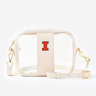 Illinois Fighting Illini Clear Stadium Crossbody Bag | Bone