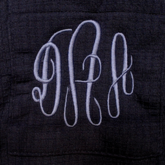 BLOOPER CLOTHING: Monogrammed Waffle Dress