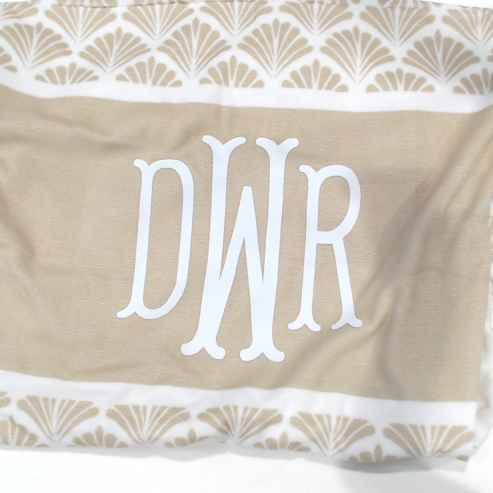 BLOOPER ACCESSORY: Monogrammed Chair Cover