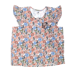 BLOOPER CLOTHING: Monogrammed Ruffle Top