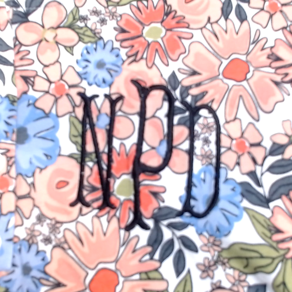 BLOOPER CLOTHING: Monogrammed Ruffle Top